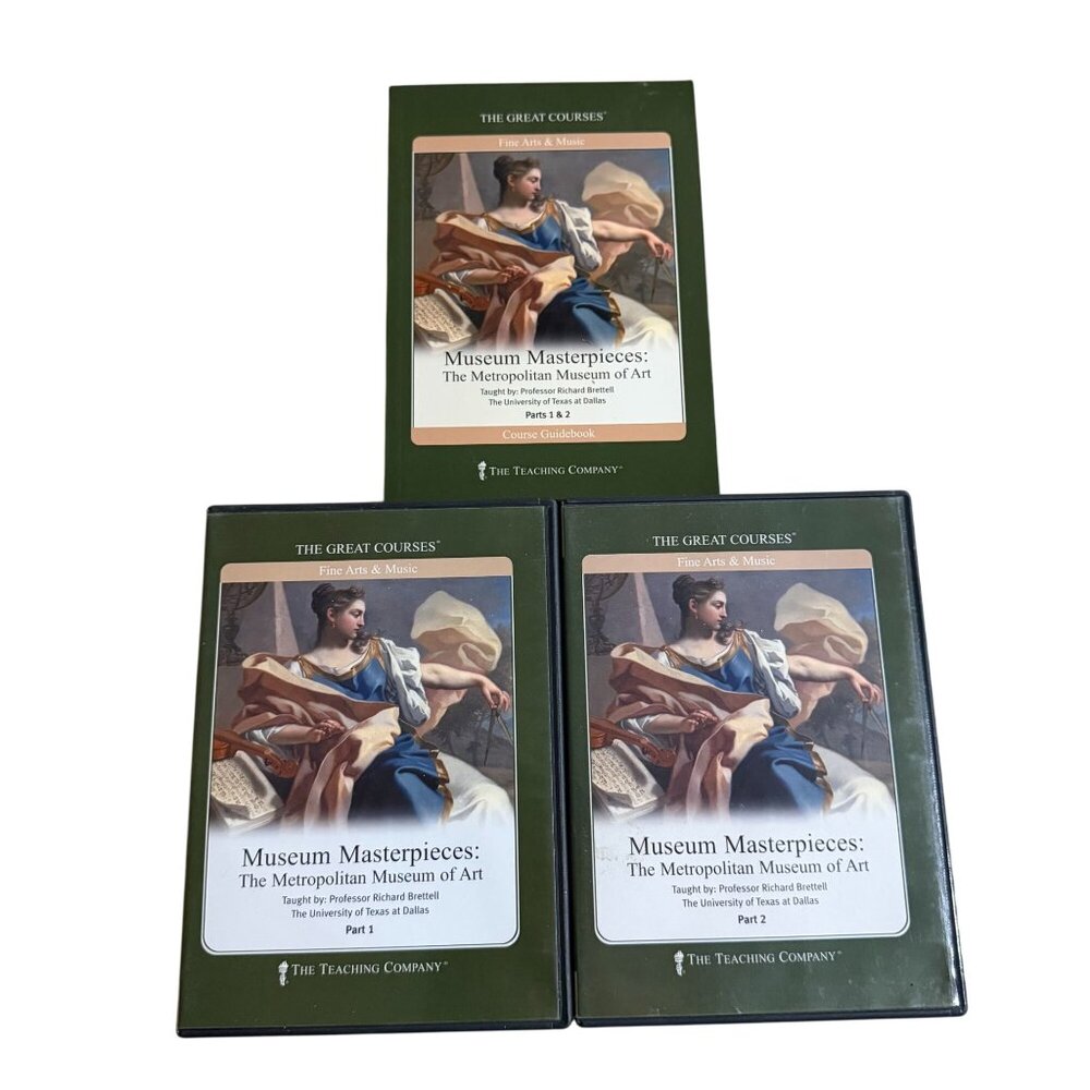 Great Courses Masterpieces Metropolitan Museum of Art DVDs Guidebook Brettell